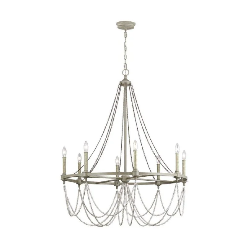 Industrial Lighting with High CRI (Color Rendering Index) for True Color PerceptionBeverly 36 in. 8 Lights Chandelier Gray Finish Industrial Lighting with High CRI (Color Rendering Index) for True Color PerceptionBeverly 36 in. 8 Lights Chandelier Gray Finish