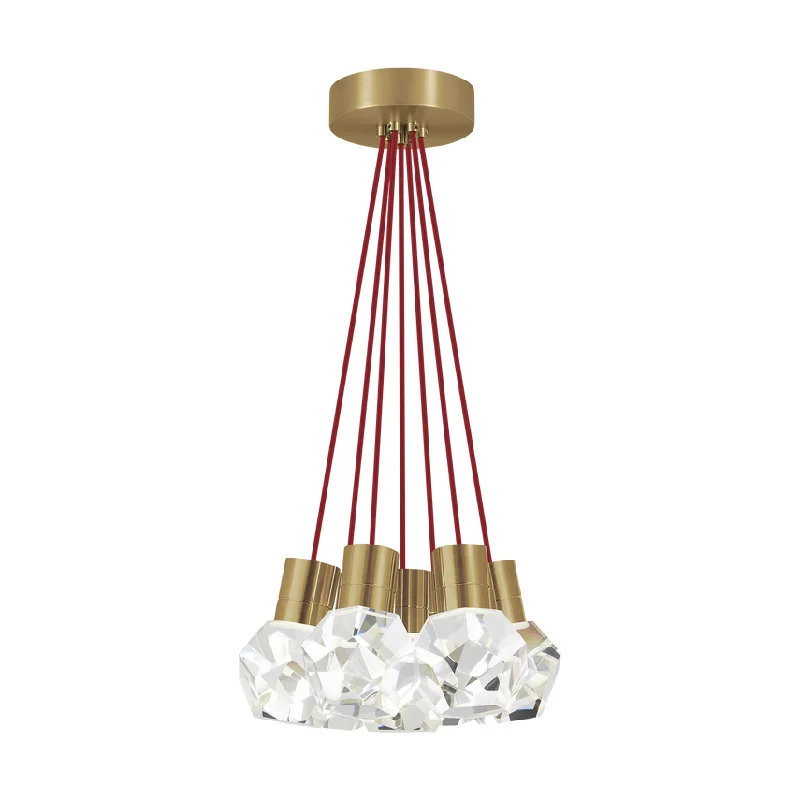 Track lighting with multiple heads for flexibilityKira 7-Light Pendant