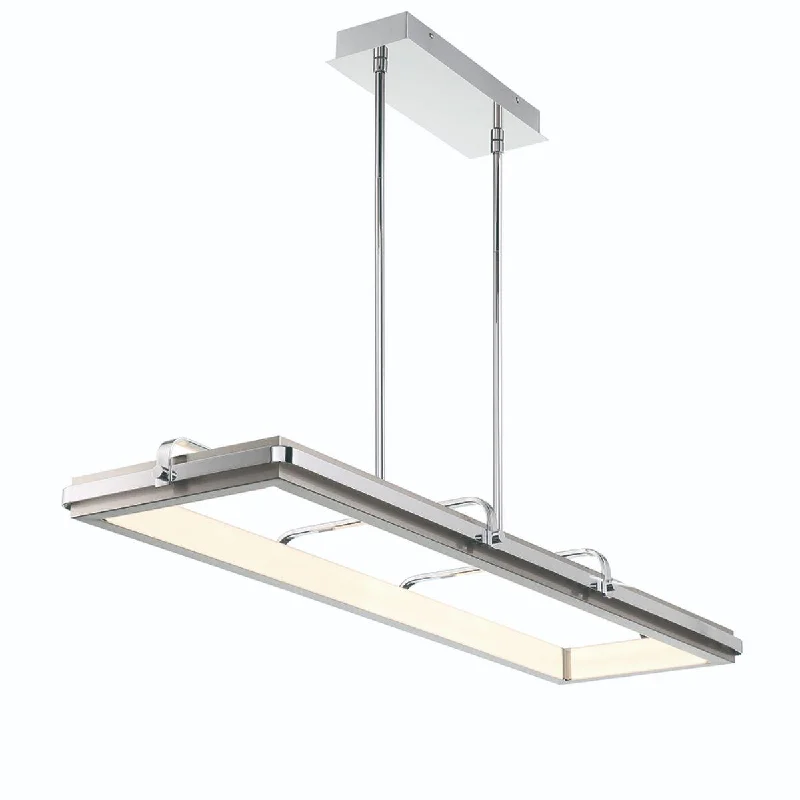 Industrial Lighting for Food Processing FactoriesAnnilo 48 in. LED Chandelier Chrome Finish Industrial Lighting for Food Processing FactoriesAnnilo 48 in. LED Chandelier Chrome Finish