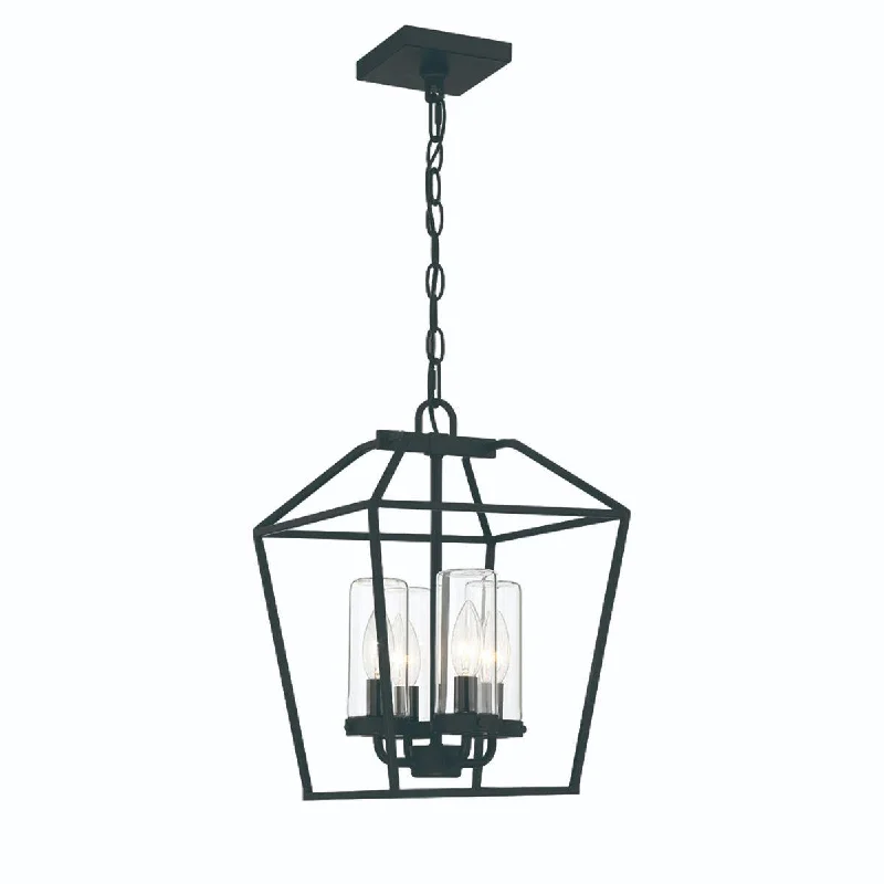 Corrosion - Resistant Industrial Lighting for Coastal FactoriesBastille 4 Lights 11 in. Outdoor Pendant Light Satin Black finish Corrosion - Resistant Industrial Lighting for Coastal FactoriesBastille 4 Lights 11 in. Outdoor Pendant Light Satin Black finish