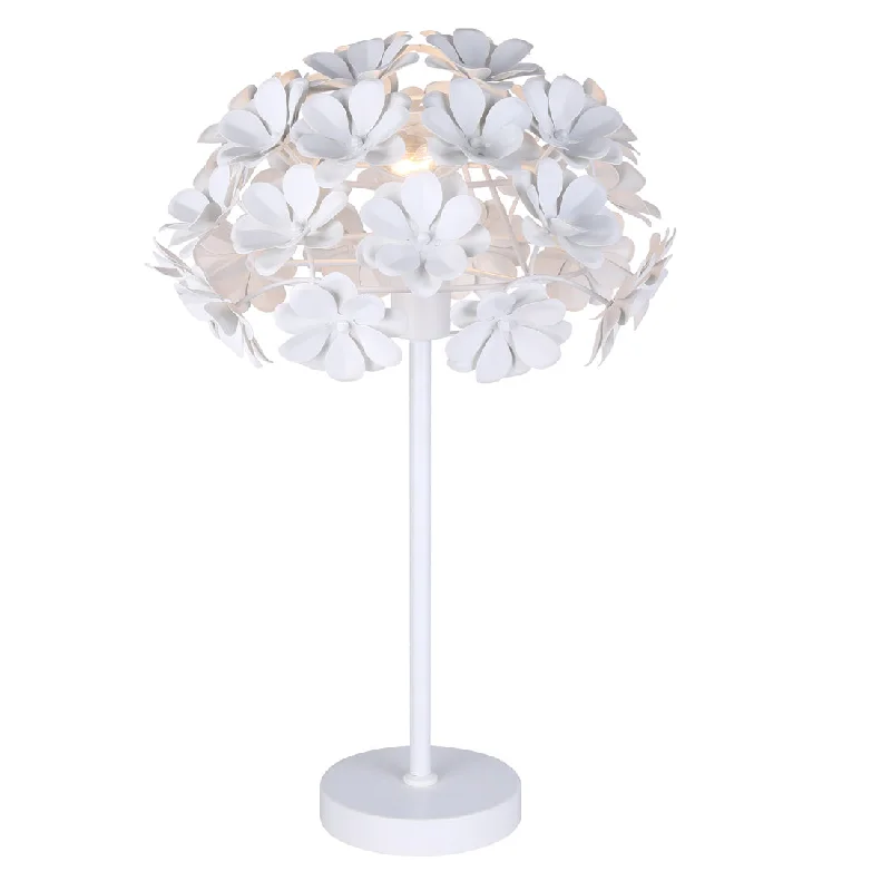 Industrial - style track lighting for loftsCanarm ITL2022B23WH Cassia White Floral Table Lamp Industrial - style track lighting for loftsCanarm ITL2022B23WH Cassia White Floral Table Lamp