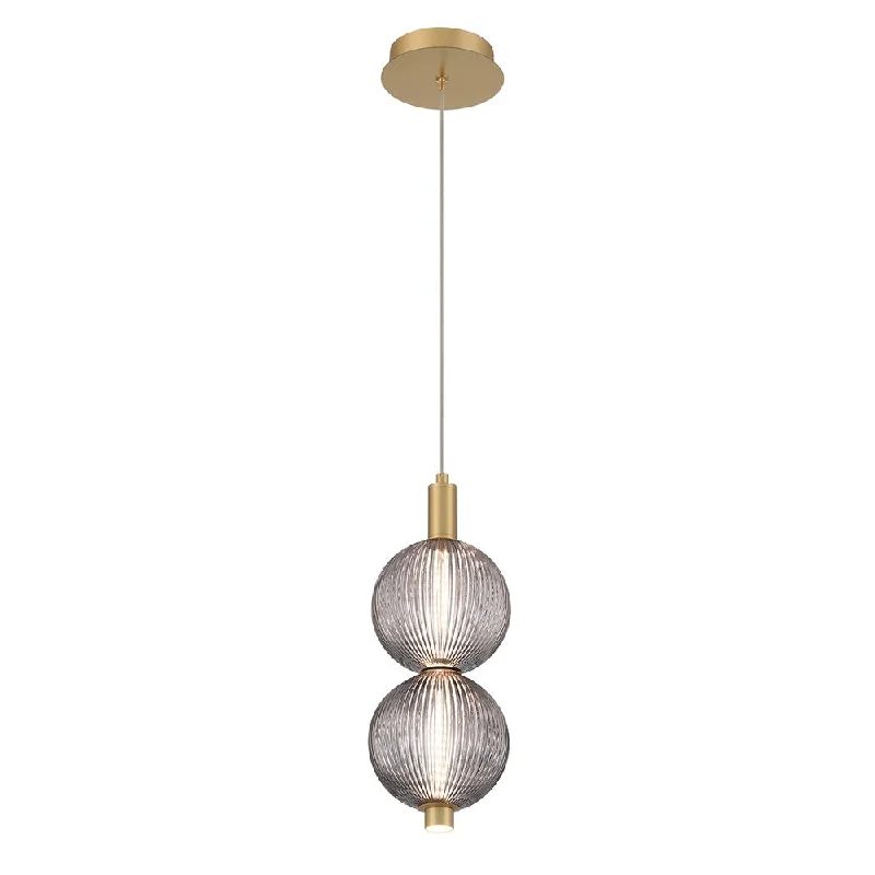 Track lighting with a long - lasting lifespanEurofase 47190-006 Palmas 2 Light Integrated LED Pendant in Gold Track lighting with a long - lasting lifespanEurofase 47190-006 Palmas 2 Light Integrated LED Pendant in Gold