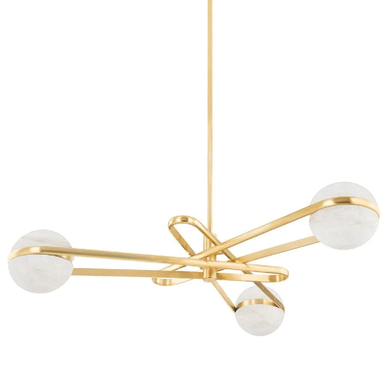 Waterproof Industrial Lighting for Wet AreasKyomi 52 in. 6 lights LED Chandelier vintage brass Finish Waterproof Industrial Lighting for Wet AreasKyomi 52 in. 6 lights LED Chandelier vintage brass Finish