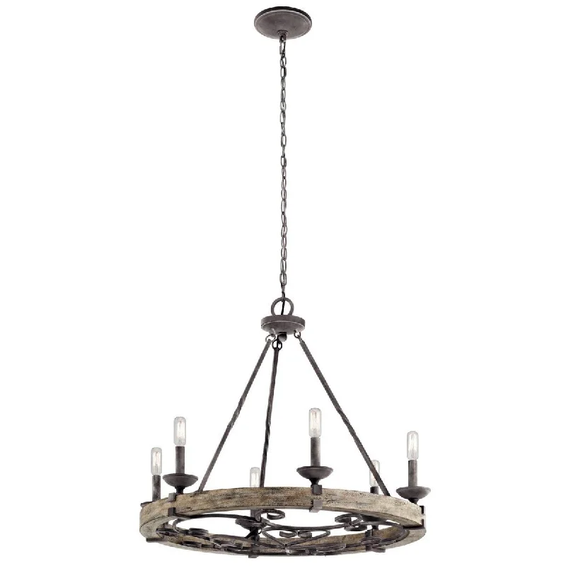 Industrial Lighting for Food Processing FactoriesTaulbee 29 In. 6 Lights Chandelier Weathered Zinc Finish Industrial Lighting for Food Processing FactoriesTaulbee 29 In. 6 Lights Chandelier Weathered Zinc Finish