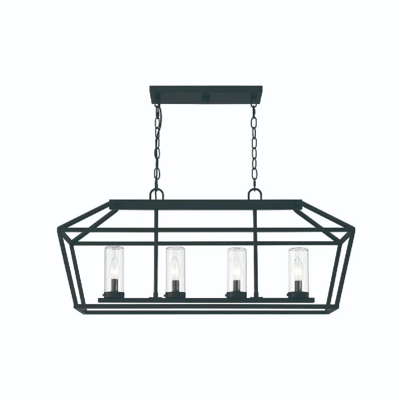 Industrial Lighting for Electronics ManufacturingBastille 4 Lights 15 in. Outdoor Chandelier Satin Black finish Industrial Lighting for Electronics ManufacturingBastille 4 Lights 15 in. Outdoor Chandelier Satin Black finish