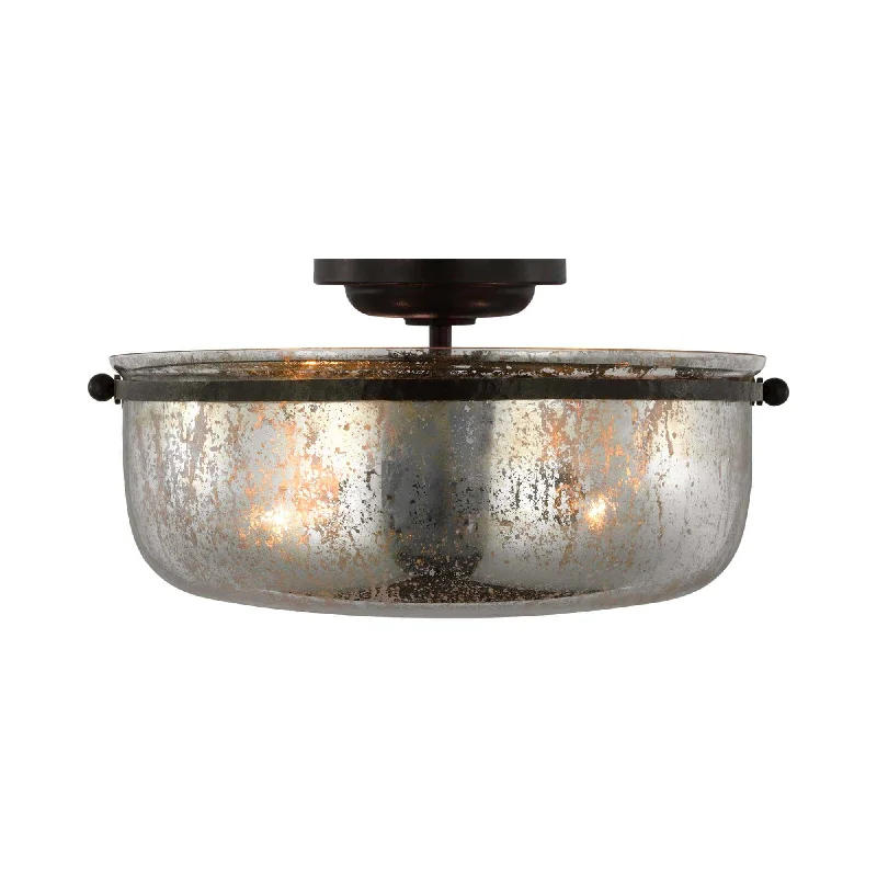 Rustic track lighting for farmhouse decorLorford Medium Semi Flush Mount Ceiling Light