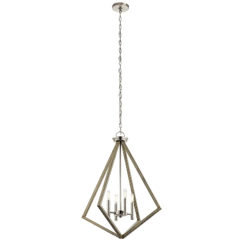 Explosion - Proof Industrial Lighting for Hazardous LocationsDeryn 24 in. 4 Lights Chandelier Gray finish Explosion - Proof Industrial Lighting for Hazardous LocationsDeryn 24 in. 4 Lights Chandelier Gray finish
