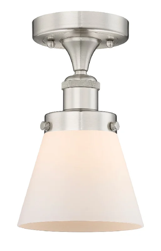 Low - Bay Industrial Lighting Fixtures for Small FactoriesEdison One Light Semi-Flush Mount