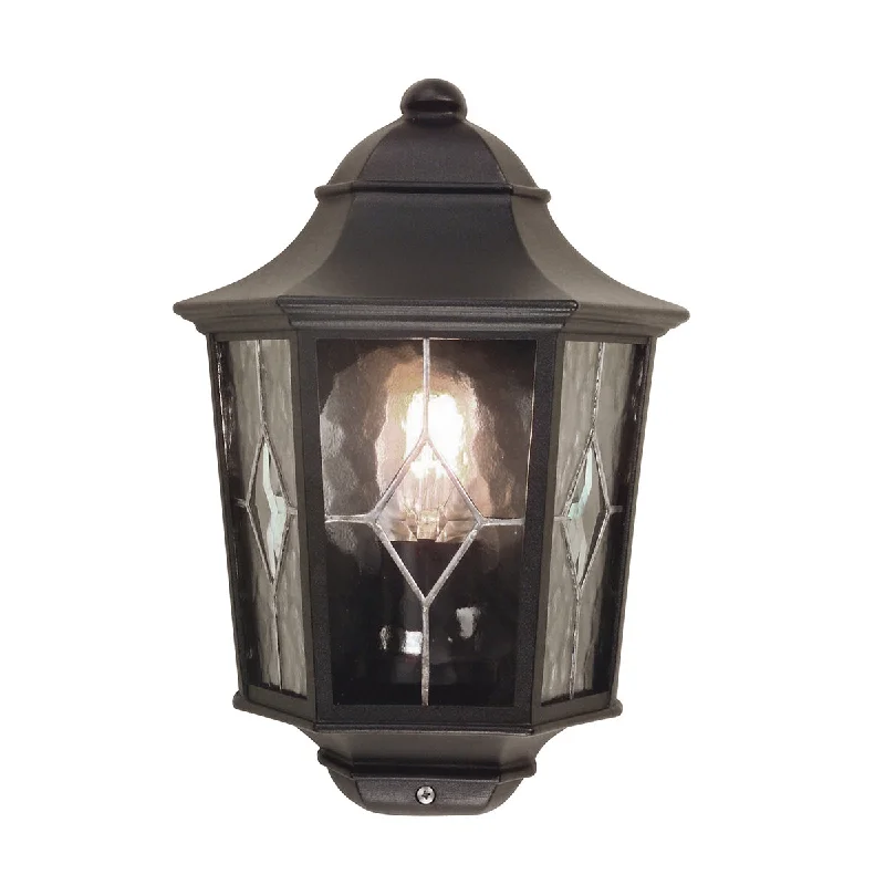 Track lighting for creating a moody atmosphereNorfolk Half Wall Lantern – Black Finish Track lighting for creating a moody atmosphereNorfolk Half Wall Lantern – Black Finish