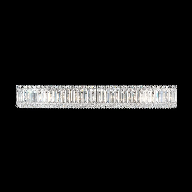 Track lighting with colored glass accentsQuantum 9-Light Bath Light