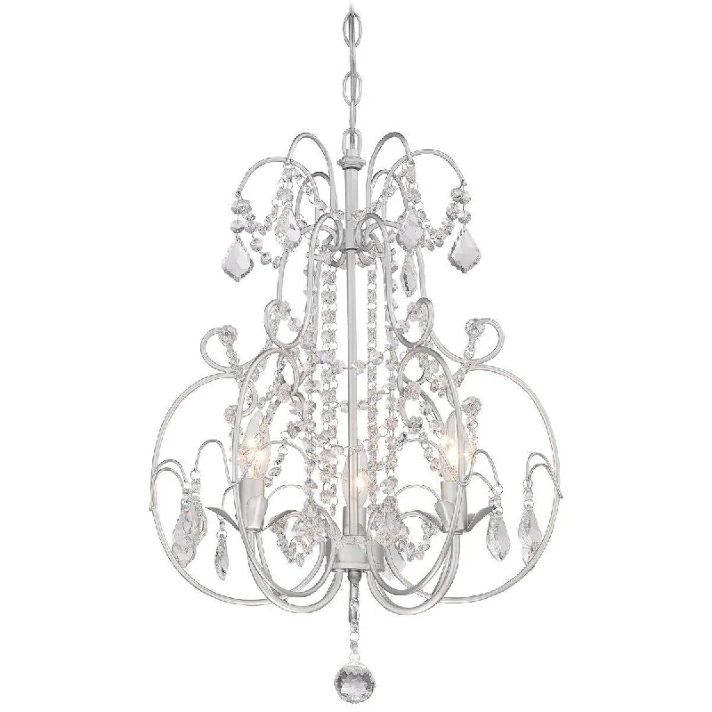 Shock - Resistant Industrial Lighting for Vibrating Machinery Areas20 in. 3 Lights Chandelier Chrome finish Shock - Resistant Industrial Lighting for Vibrating Machinery Areas20 in. 3 Lights Chandelier Chrome finish