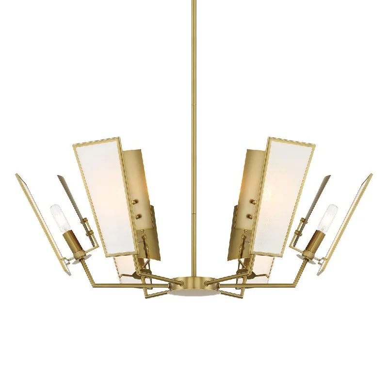 Durable Industrial Lighting for Harsh EnvironmentsRicochet 32 In. 6 Lights Chandelier Brass Finish Durable Industrial Lighting for Harsh EnvironmentsRicochet 32 In. 6 Lights Chandelier Brass Finish