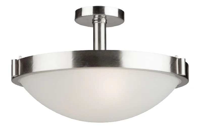Track lighting with clear glass shadesBoise Semi-Flush Mount