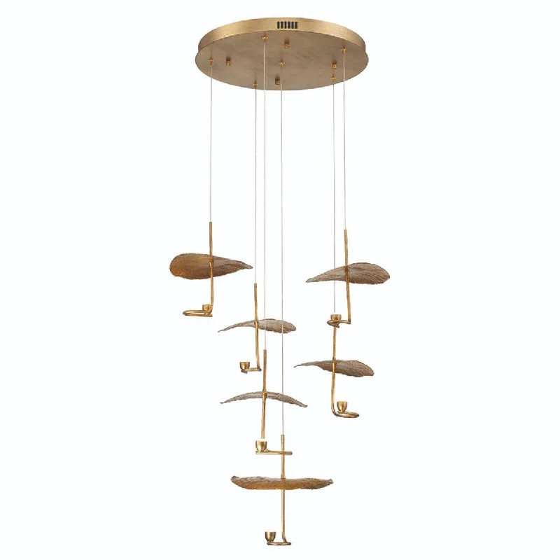 Industrial Lighting for Furniture FactoriesLagatto 28 in. 6 Lights LED Chandelier Bronze Finish Industrial Lighting for Furniture FactoriesLagatto 28 in. 6 Lights LED Chandelier Bronze Finish