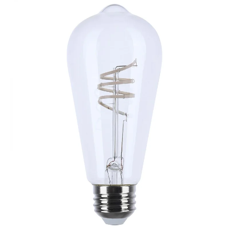 Outdoor - rated track lighting for patiosSatco S11520 6 Watt LED ST19 Bulb Reminiscent Flex Gray Straight Filament 2700K Outdoor - rated track lighting for patiosSatco S11520 6 Watt LED ST19 Bulb Reminiscent Flex Gray Straight Filament 2700K