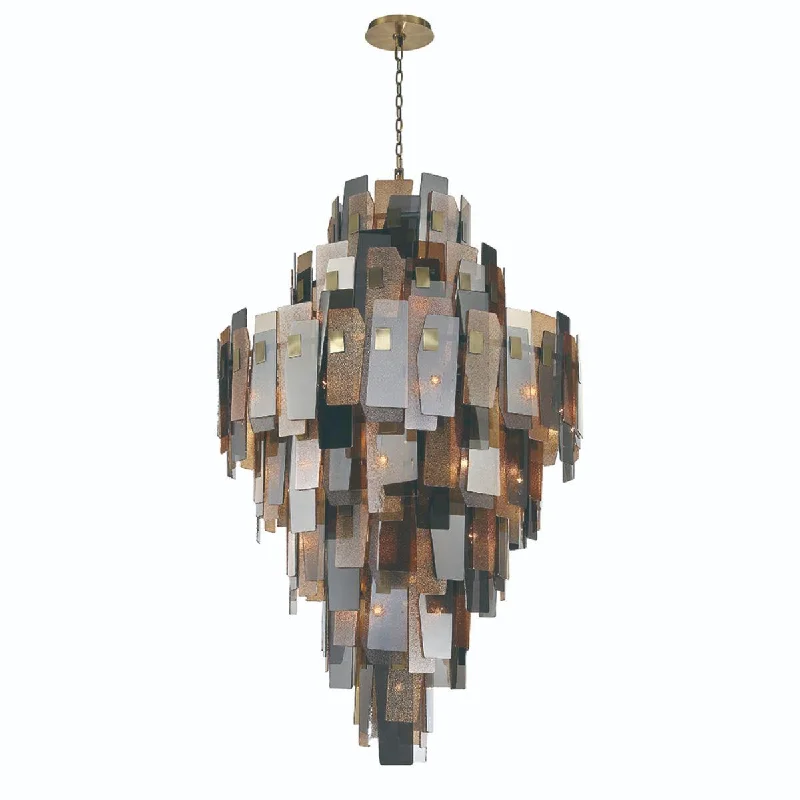 Industrial Lighting with High CRI (Color Rendering Index) for True Color PerceptionCocolina 44 in. 39 Lights Chandelier Brass Finish Industrial Lighting with High CRI (Color Rendering Index) for True Color PerceptionCocolina 44 in. 39 Lights Chandelier Brass Finish