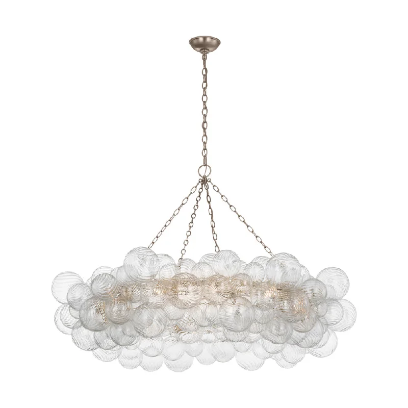 Track lighting with swivel heads for precise aimingTalia Ring Chandelier