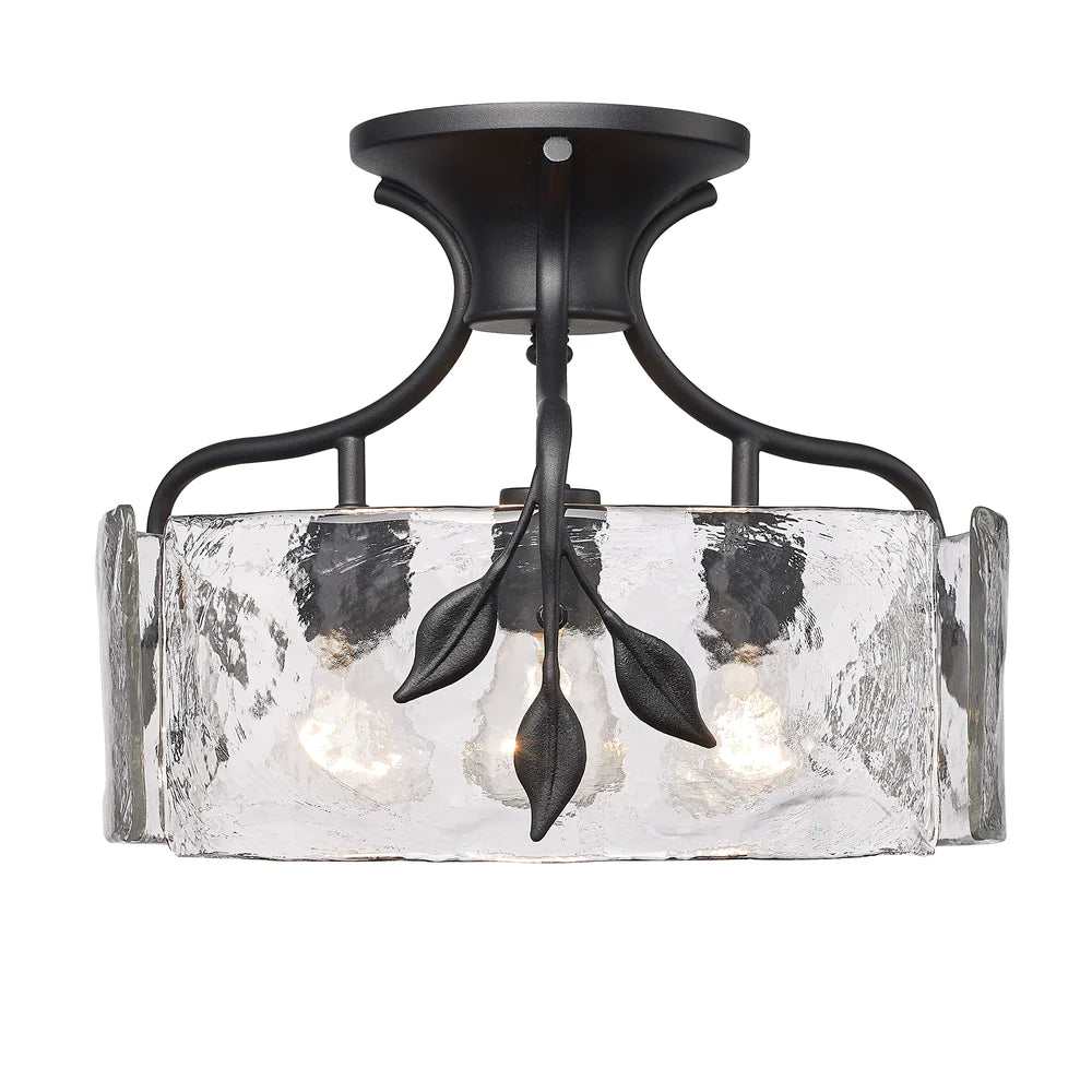 Track lighting for highlighting kitchen cabinetsGolden Lighting 3160-SF NB-HWG Calla 3 Light Semi-Flush Mount in Natural Black Track lighting for highlighting kitchen cabinetsGolden Lighting 3160-SF NB-HWG Calla 3 Light Semi-Flush Mount in Natural Black