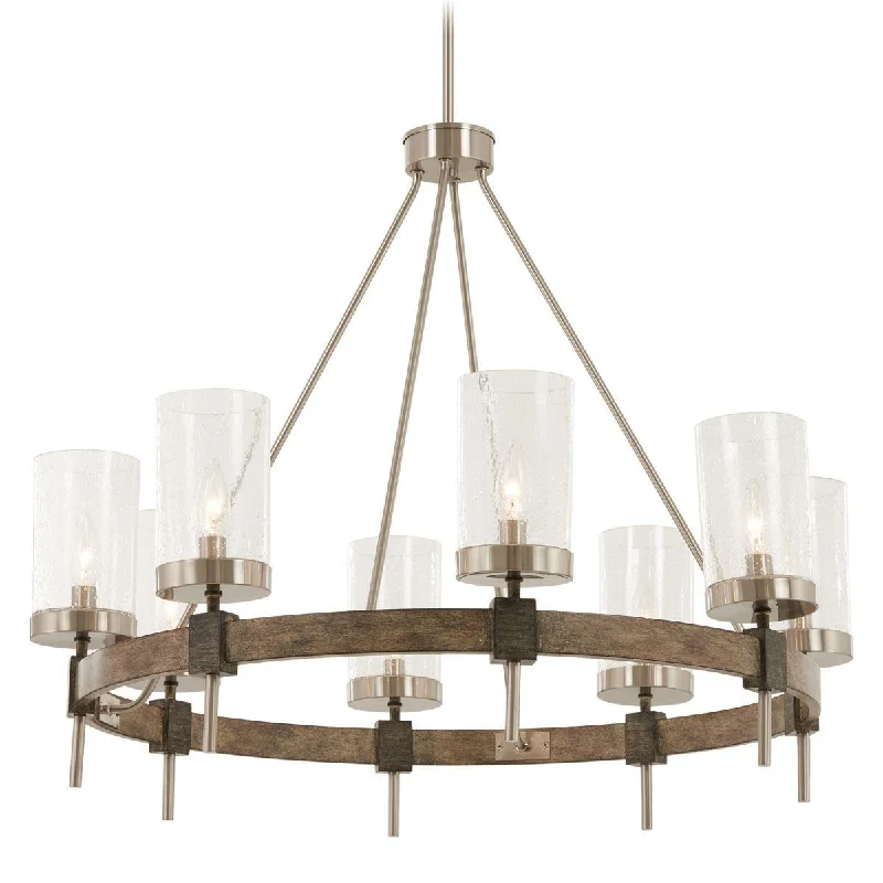 Industrial Flood Lighting for Outdoor Loading DocksBridlewood 32 in. 8 Lights Chandelier Brushed Nickel finish Industrial Flood Lighting for Outdoor Loading DocksBridlewood 32 in. 8 Lights Chandelier Brushed Nickel finish