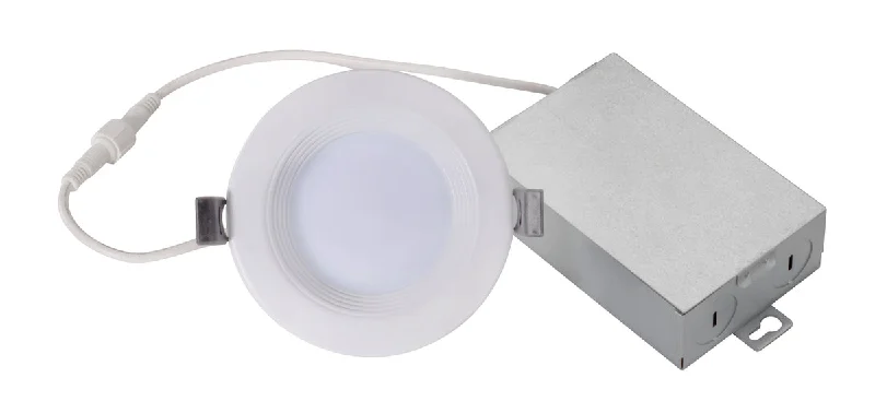 Commercial - grade track lighting for storesTopaz DLD3B-7CS 3 Inch LED Slim Fit Recessed Downlight Baffle Regress Reflector CCT Selectable 7 Watt