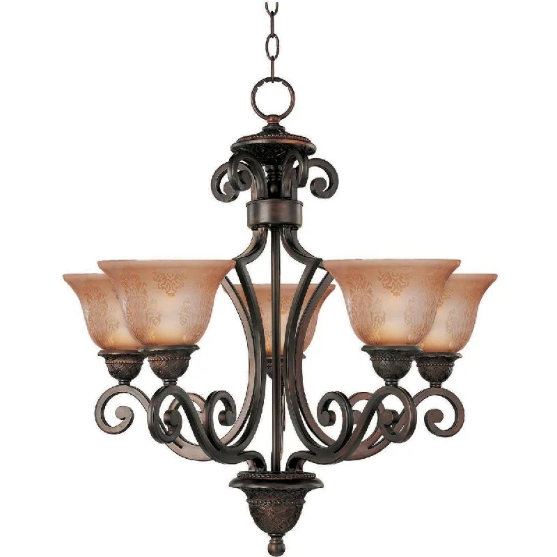 Industrial Wall - Mounted Lighting for Workshop WallsSymphony 26 in 5 Lights Chandelier Oil-Rubbed Bronze Industrial Wall - Mounted Lighting for Workshop WallsSymphony 26 in 5 Lights Chandelier Oil-Rubbed Bronze
