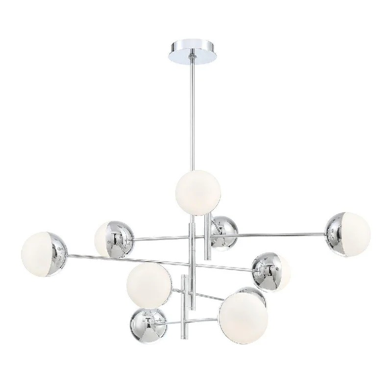 Waterproof Industrial Lighting for Wet AreasFairmount 50 in. 10 Lights LED Chandelier Chrome Finish Waterproof Industrial Lighting for Wet AreasFairmount 50 in. 10 Lights LED Chandelier Chrome Finish