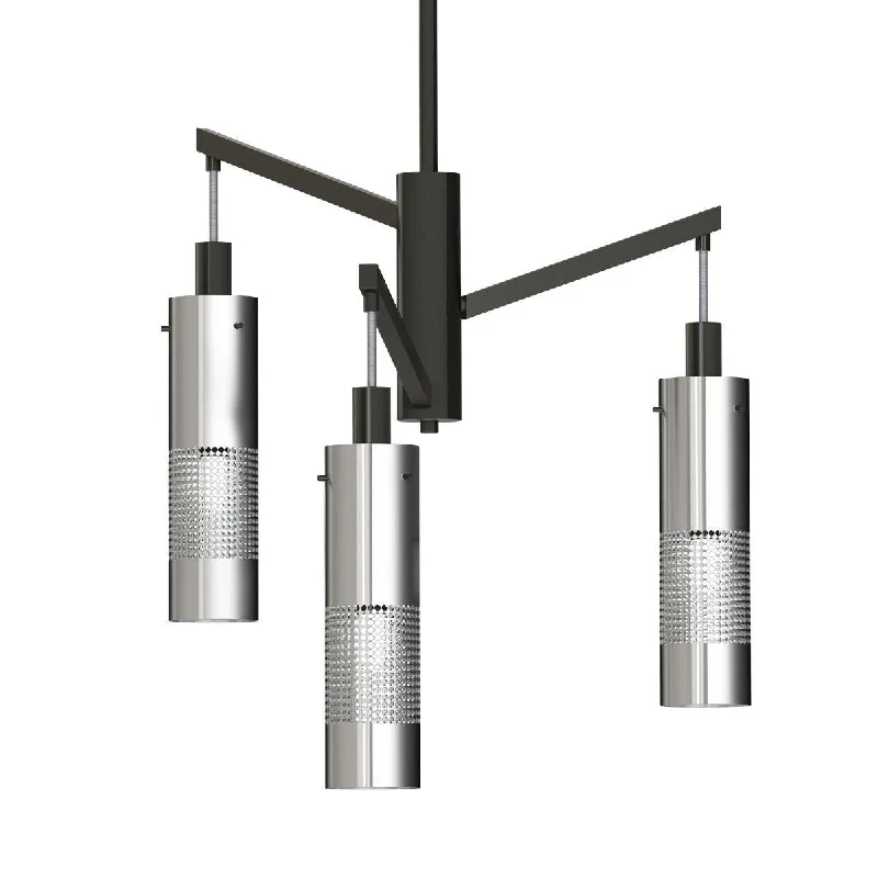Shock - Resistant Industrial Lighting for Vibrating Machinery AreasGrid 3 19 in. 3 Lights Chandelier Brushed Nickel finish Shock - Resistant Industrial Lighting for Vibrating Machinery AreasGrid 3 19 in. 3 Lights Chandelier Brushed Nickel finish