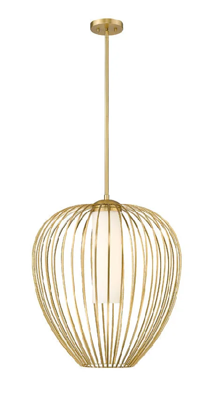 Track lighting for high - ceiling spacesZ-Lite 7507-22MGLD Savanti 22 Inch Pendant in Modern Gold