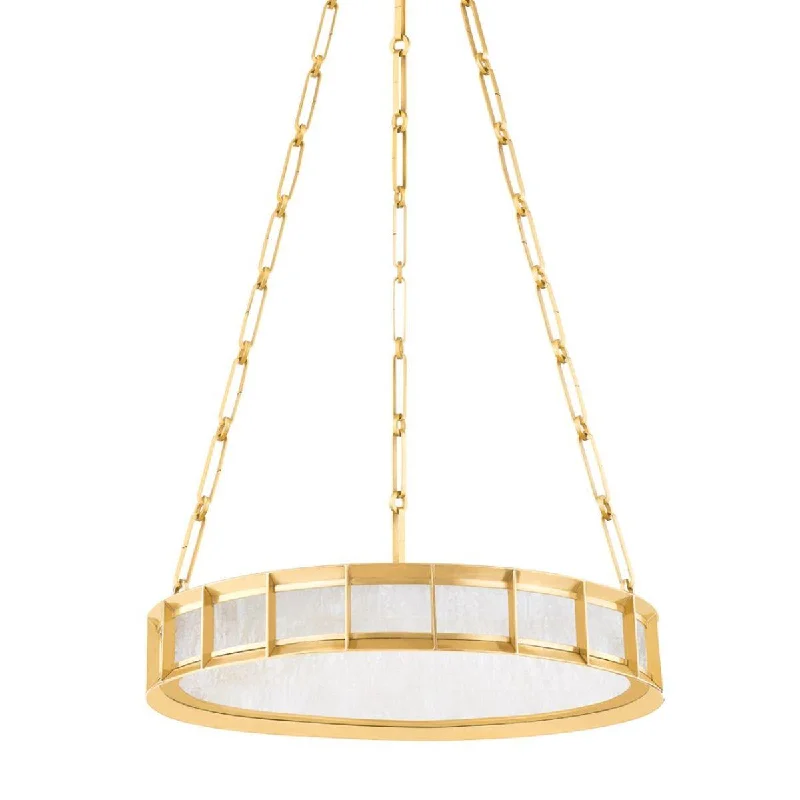 Dimmable Industrial Lighting for Ambiance ControlLeda 20 in. LED Chandelier vintage brass Finish Dimmable Industrial Lighting for Ambiance ControlLeda 20 in. LED Chandelier vintage brass Finish