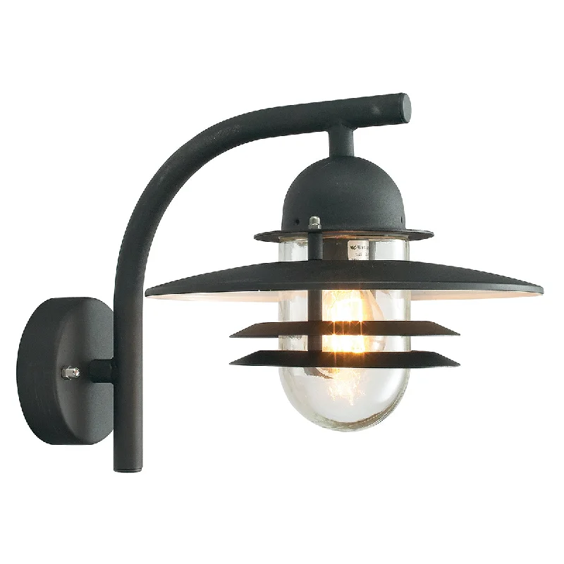 Track lighting for high - ceiling spacesOslo 1 Light Wall Lantern - Black/Galvanised Finish Track lighting for high - ceiling spacesOslo 1 Light Wall Lantern - Black/Galvanised Finish