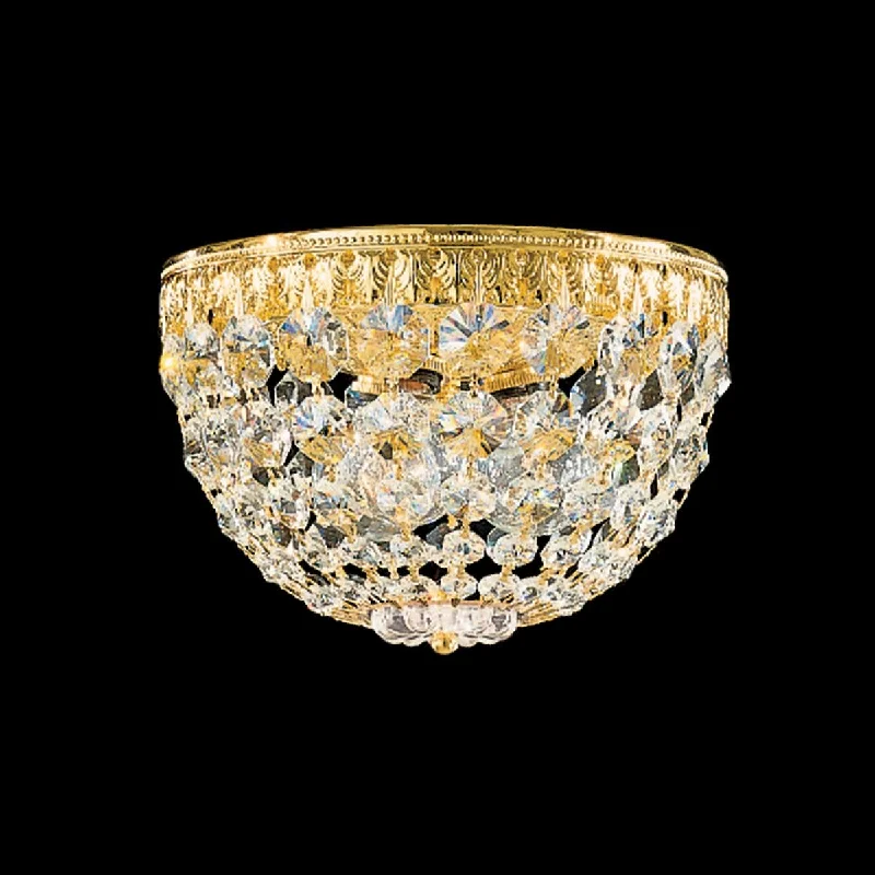 Contemporary track lighting in black finishPetit Crystal 3-Light Flush Mount