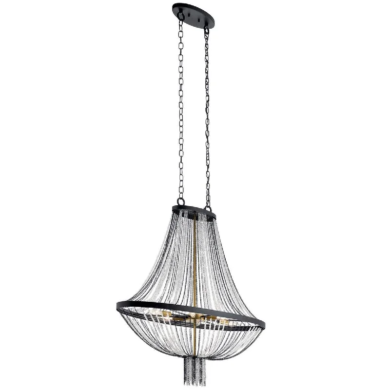 Explosion - Proof Industrial Lighting for Hazardous LocationsAlexia 36 In. 6 Lights Chandelier Black Finish Explosion - Proof Industrial Lighting for Hazardous LocationsAlexia 36 In. 6 Lights Chandelier Black Finish