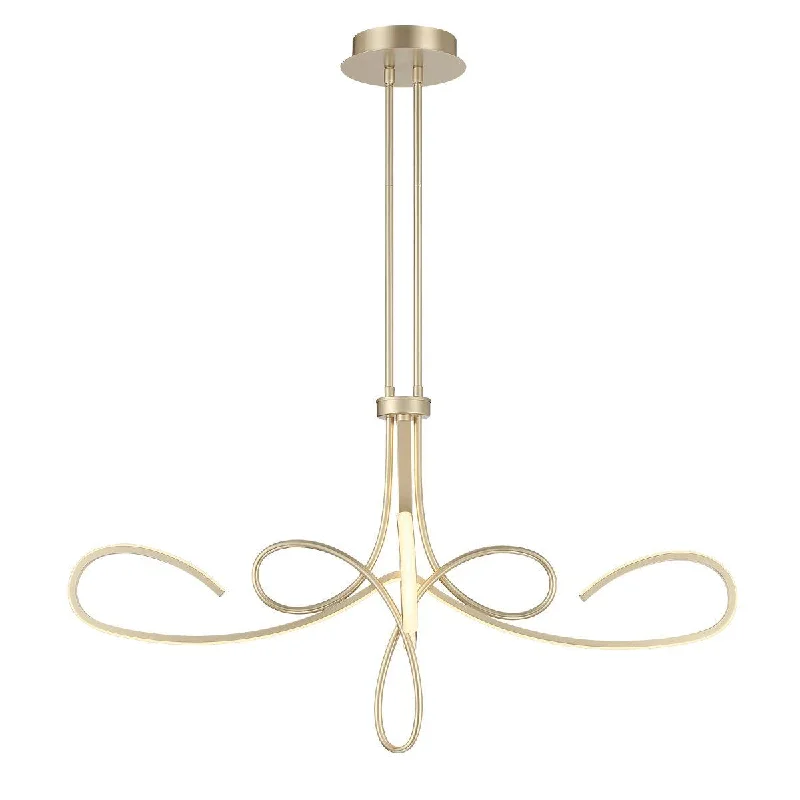 Dimmable Industrial Lighting for Ambiance ControlAstor 38 in. LED Chandelier Gold finish Dimmable Industrial Lighting for Ambiance ControlAstor 38 in. LED Chandelier Gold finish