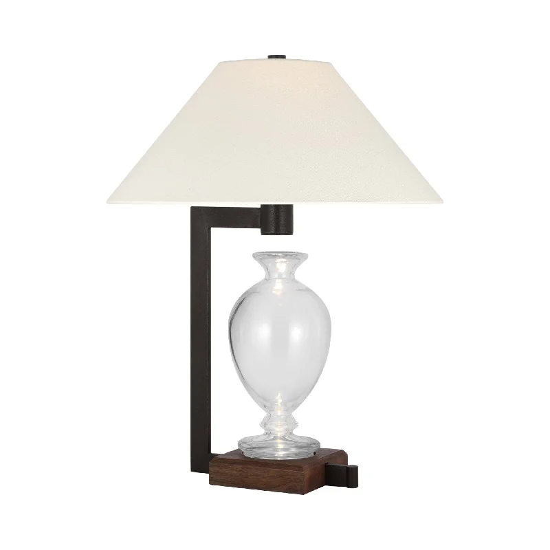 Track lighting with clear glass shadesPhial LED Table Lamp