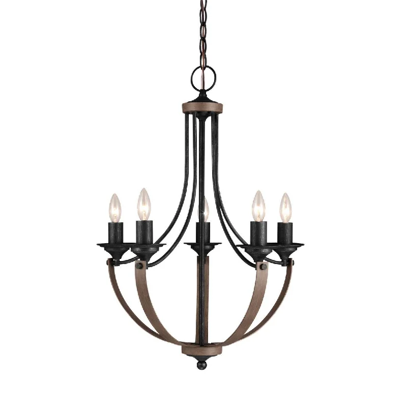 Industrial Lighting for Automotive Manufacturing PlantsCorbeille 5 Lights LED Chandelier Black Finish Industrial Lighting for Automotive Manufacturing PlantsCorbeille 5 Lights LED Chandelier Black Finish