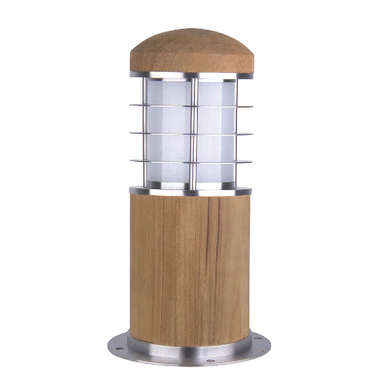Commercial - grade track lighting for storesPoole Small/Large Bollard – Teak & Steel Finish