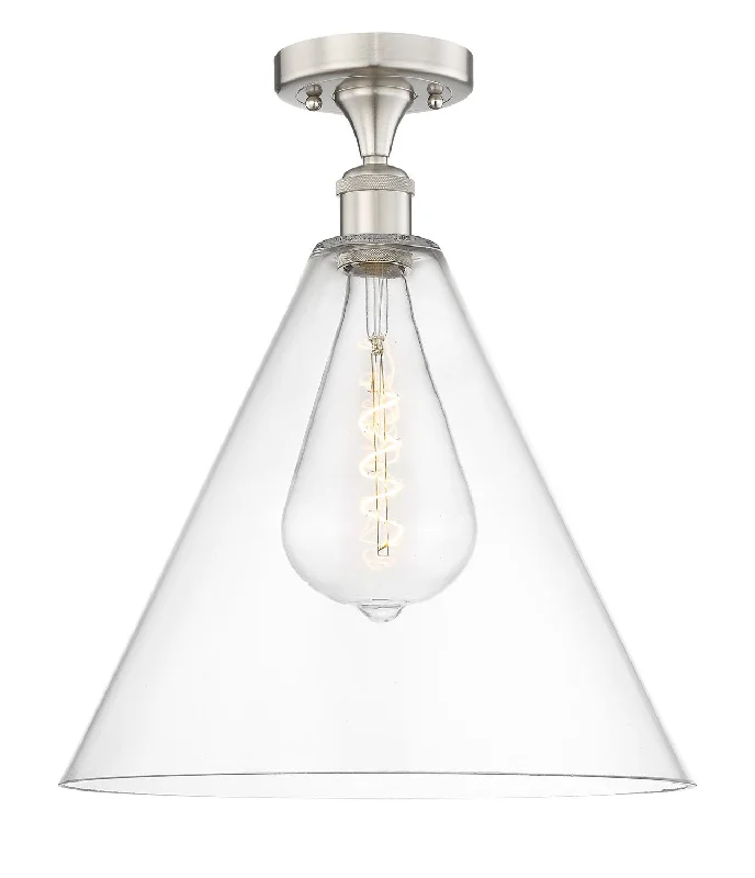 Adjustable Industrial Lighting for Flexible IlluminationEdison One Light Semi-Flush Mount Adjustable Industrial Lighting for Flexible IlluminationEdison One Light Semi-Flush Mount