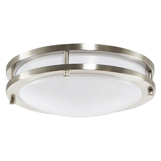 Wireless track lighting for easy installationLuxrite LR23280 10 Inch Double Chrome Ring Surface Mount Light 5 CCT Selectable