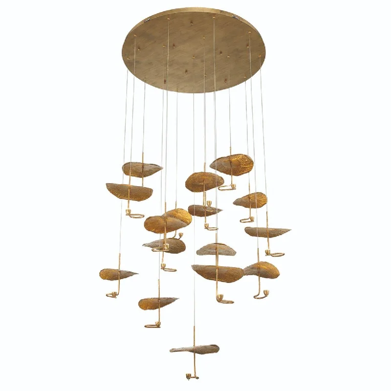 Industrial Lighting for Food Processing FactoriesLagatto 52 in. 16 Lights LED Chandelier Bronze Finish Industrial Lighting for Food Processing FactoriesLagatto 52 in. 16 Lights LED Chandelier Bronze Finish