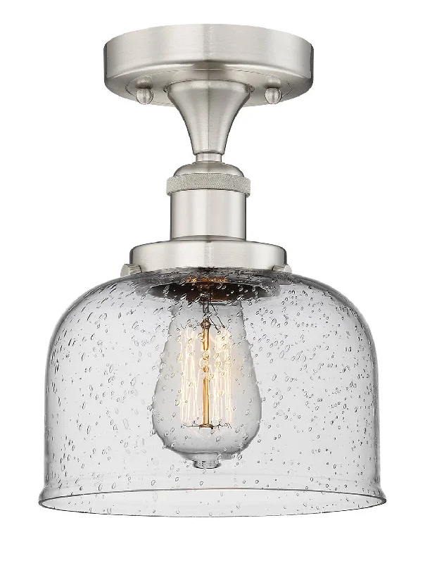 Industrial Lighting for Textile MillsEdison One Light Semi-Flush Mount