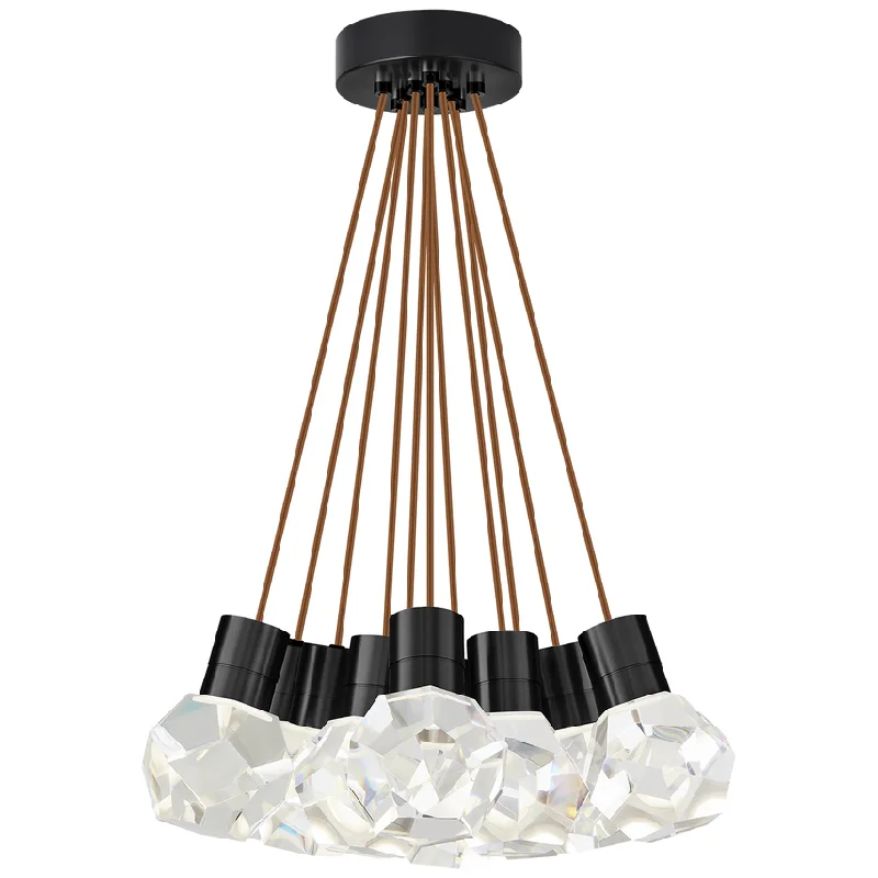 Contemporary track lighting in black finishKira 11-Light Pendant