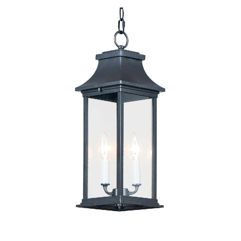 Industrial Flood Lighting for Outdoor Loading DocksVicksburg 19 in. 2 Lights Outdoor Hanging Lantern Black Finish Industrial Flood Lighting for Outdoor Loading DocksVicksburg 19 in. 2 Lights Outdoor Hanging Lantern Black Finish