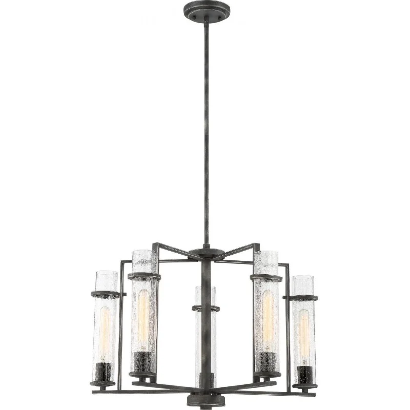 Durable Industrial Lighting for Harsh EnvironmentsDonzi 25 in. 5 Lights Chandelier Black Finish Durable Industrial Lighting for Harsh EnvironmentsDonzi 25 in. 5 Lights Chandelier Black Finish