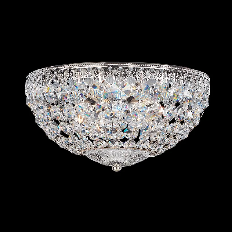 Industrial - style track lighting for loftsPetit Crystal 4-Light Flush Mount