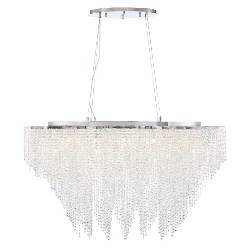 High - Bay LED Industrial Lighting for WarehousesCohen 48 in. 18 Lights Chandelier Chrome Finish High - Bay LED Industrial Lighting for WarehousesCohen 48 in. 18 Lights Chandelier Chrome Finish