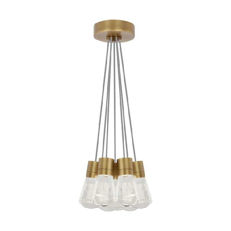 Contemporary track lighting in black finishAlva 7-Light Pendant