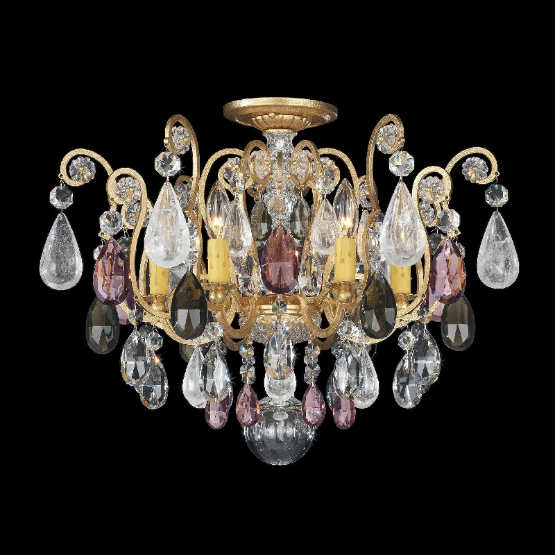 Track lighting with colored glass accentsRenaissance Rock Crystal 6-Light Close-to-Ceiling Track lighting with colored glass accentsRenaissance Rock Crystal 6-Light Close-to-Ceiling