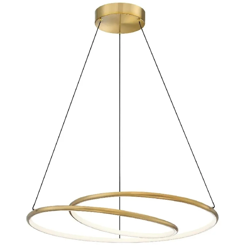 Track lighting with a brushed nickel finishGabriel LED Chandelier