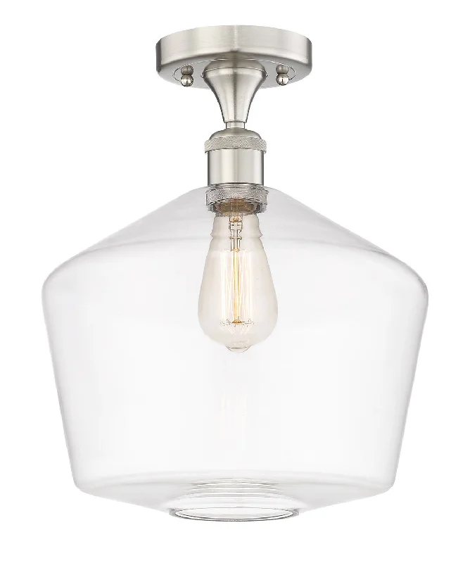 Industrial Area Lighting for Large Open SpacesEdison One Light Semi-Flush Mount