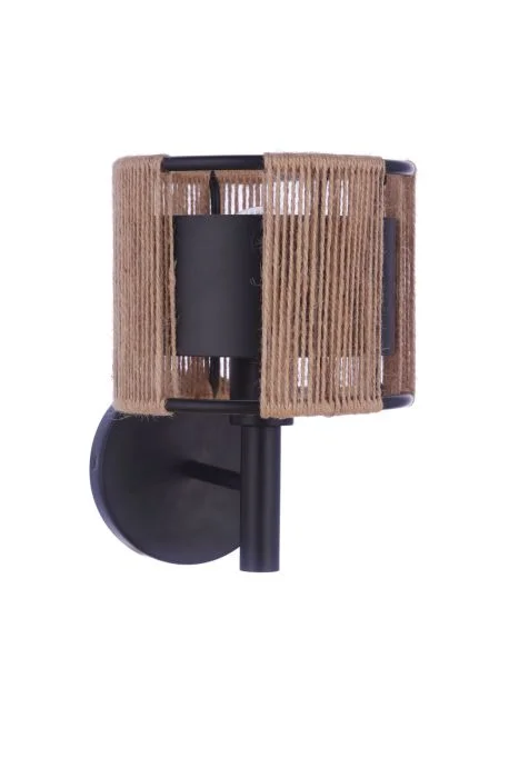Track lighting for photography studiosCraftmade 59061-FB Kensey Rope Wrapped Wall Sconce in Flat Black
